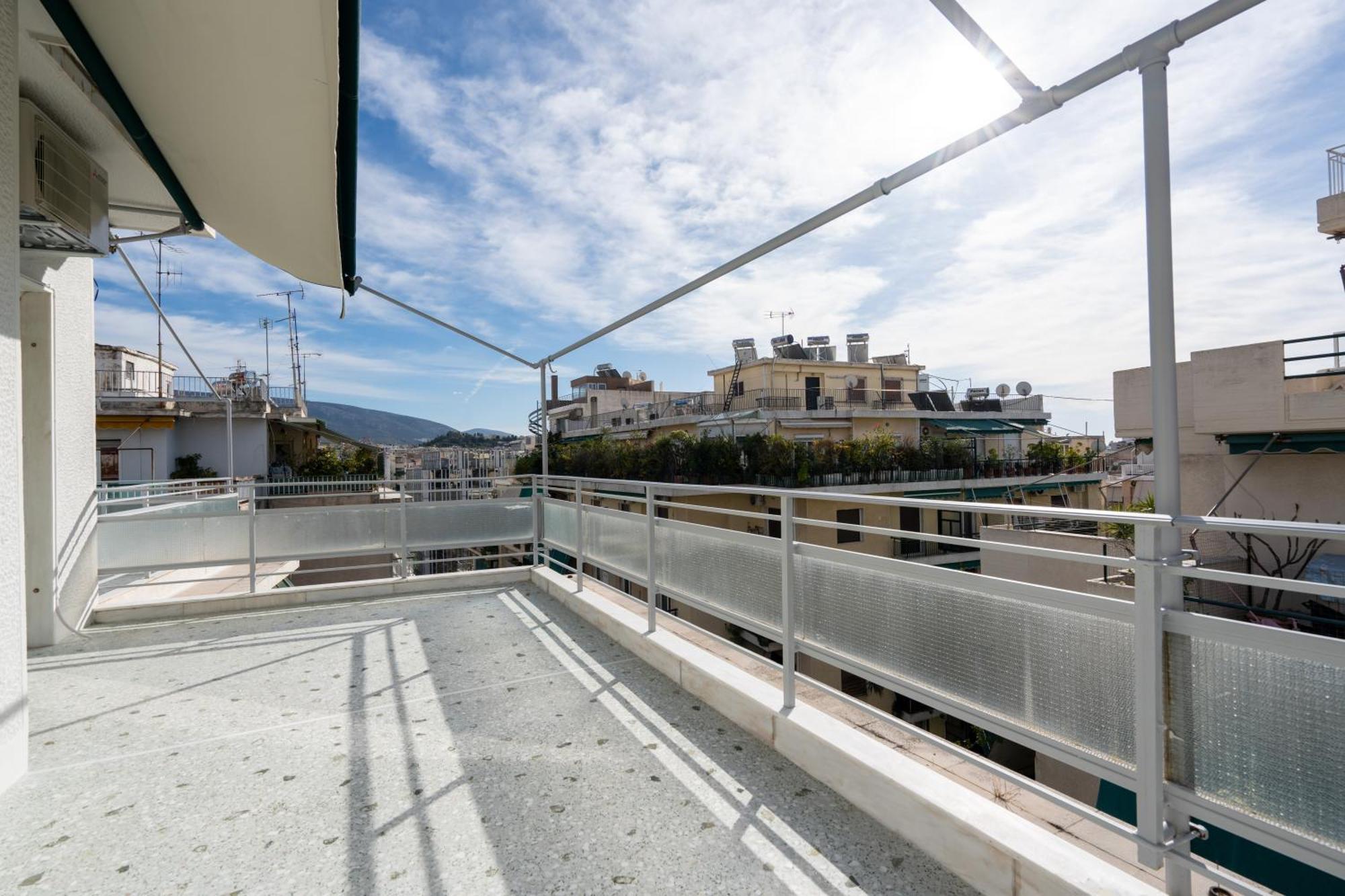 Ferienwohnung Corner Penthouse In Acropolis Athen Exterior foto